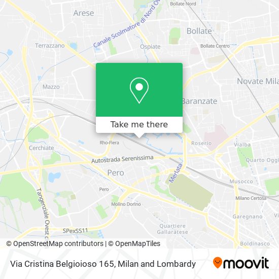 Via Cristina Belgioioso 165 map