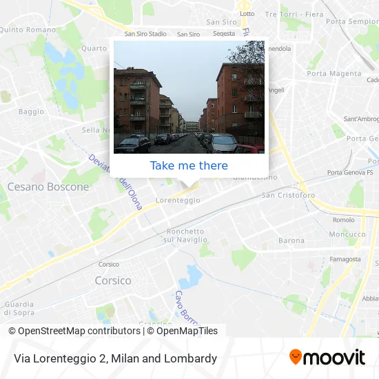 Via Lorenteggio 2 map