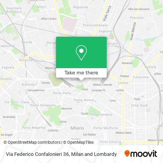 Via Federico Confalonieri 36 map