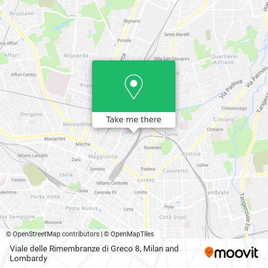 Viale delle Rimembranze di Greco 8 map