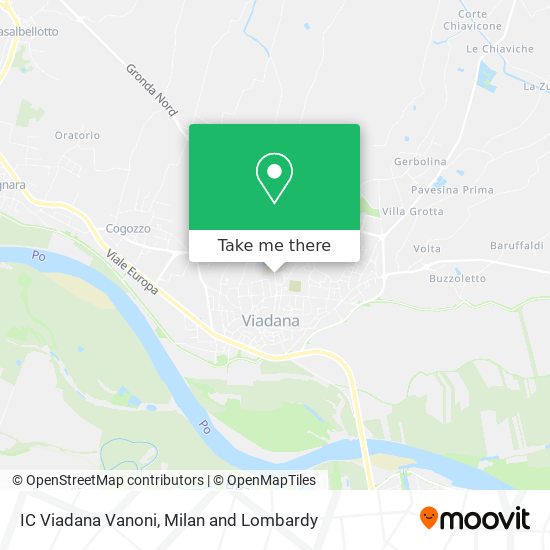 IC Viadana Vanoni map