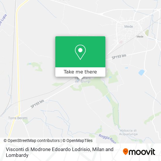 Visconti di Modrone Edoardo Lodrisio map
