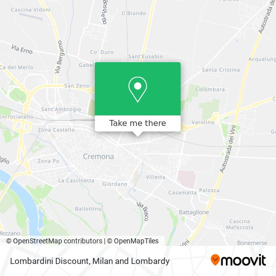 Lombardini Discount map