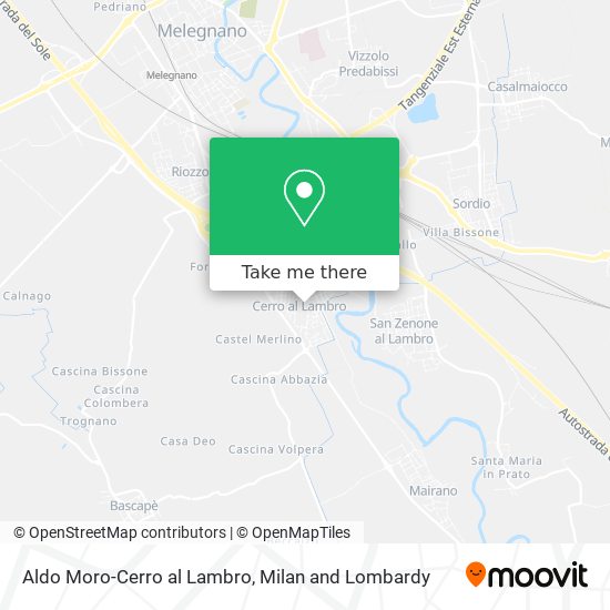 Aldo Moro-Cerro al Lambro map