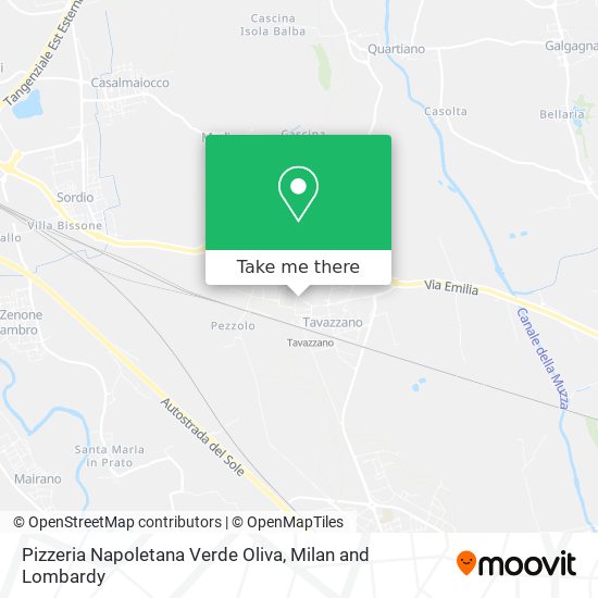 Pizzeria Napoletana Verde Oliva map