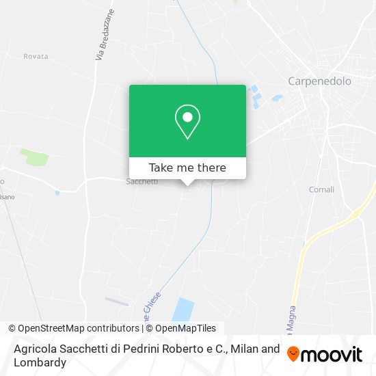 Agricola Sacchetti di Pedrini Roberto e C. map