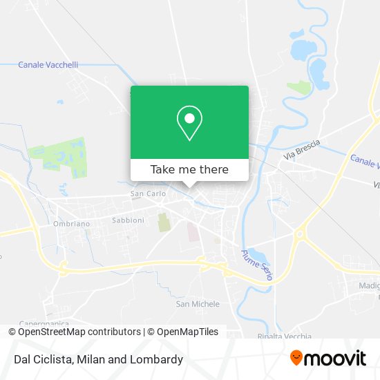 Dal Ciclista map