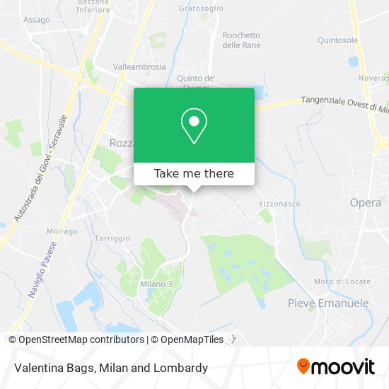 Valentina Bags map