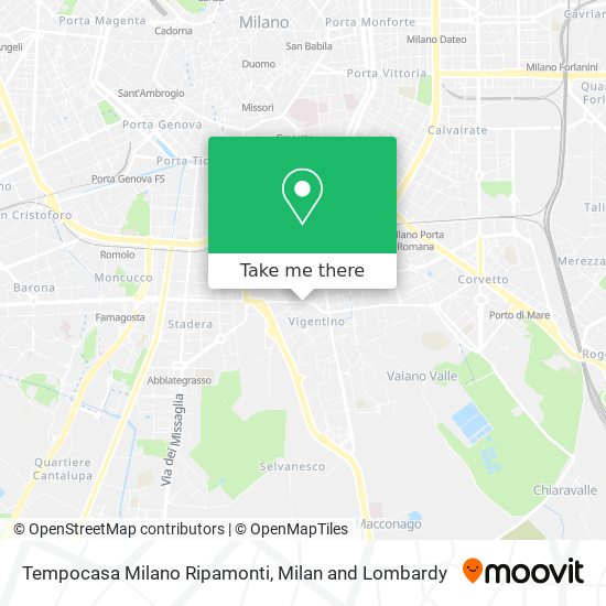 Tempocasa Milano Ripamonti map
