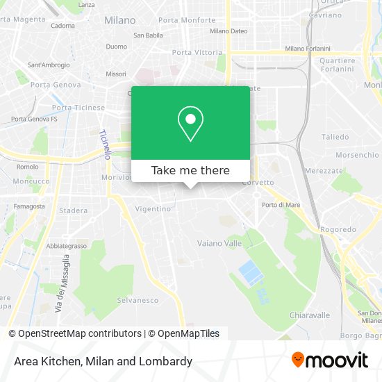 Area Kitchen map
