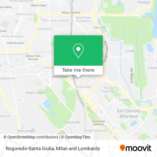 Rogoredo-Santa Giulia map