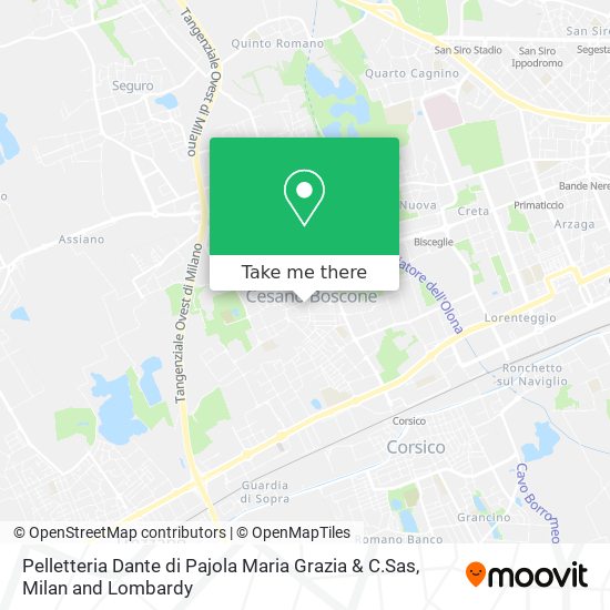 Pelletteria Dante di Pajola Maria Grazia & C.Sas map