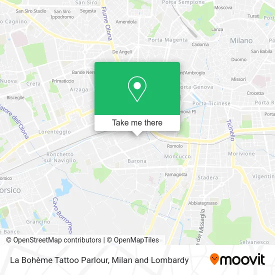 La Bohème Tattoo Parlour map