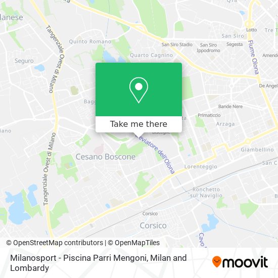 Milanosport - Piscina Parri Mengoni map