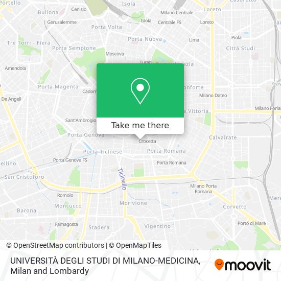 UNIVERSITÀ DEGLI STUDI DI MILANO-MEDICINA map