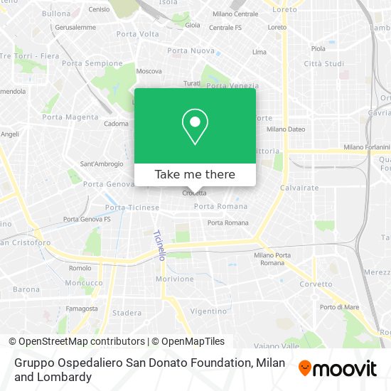 Gruppo Ospedaliero San Donato Foundation map