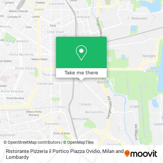 Ristorante Pizzeria il Portico Piazza Ovidio map