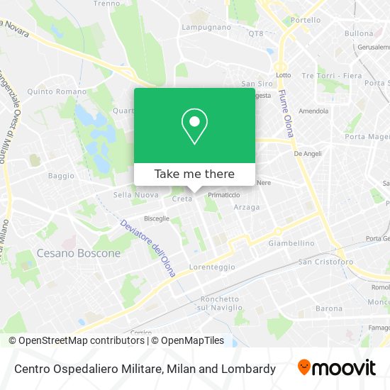 Centro Ospedaliero Militare map