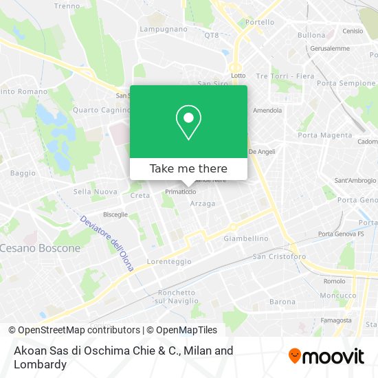 Akoan Sas di Oschima Chie & C. map