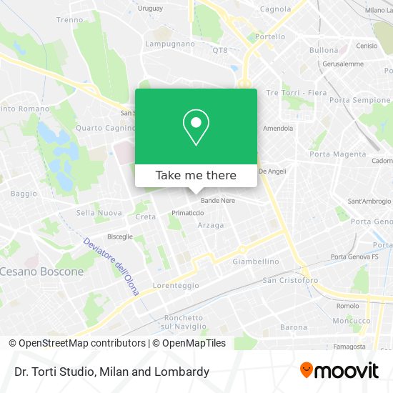 Dr. Torti Studio map