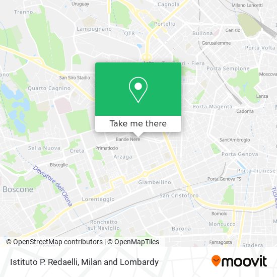 Istituto P. Redaelli map