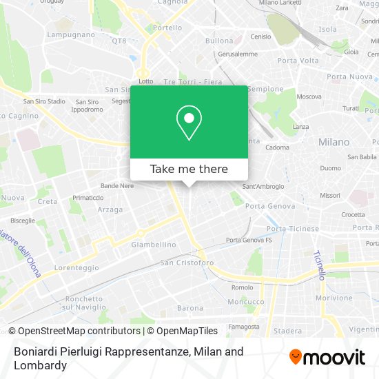 Boniardi Pierluigi Rappresentanze map