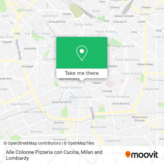 Alle Colonne Pizzeria con Cucina map