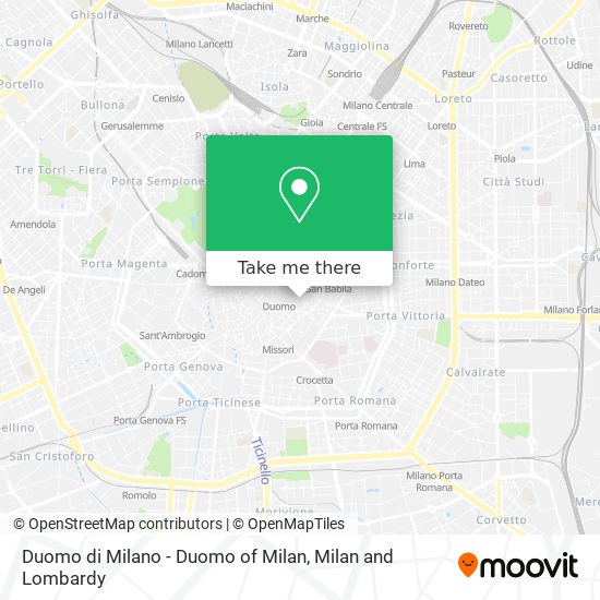 Duomo di Milano - Duomo of Milan map