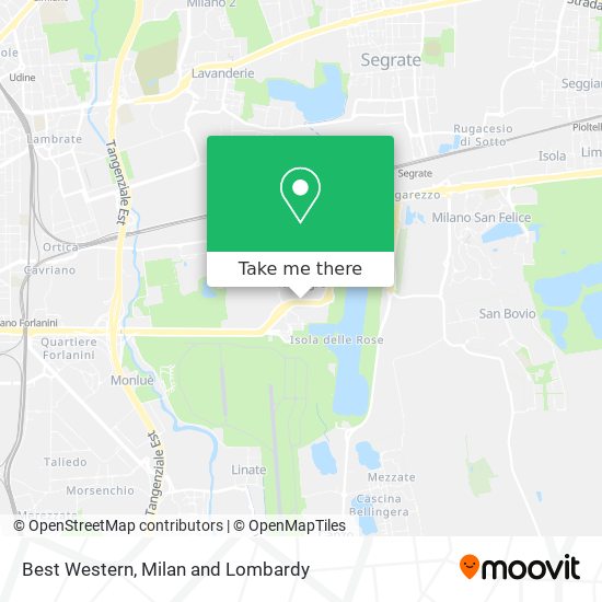 Best Western map