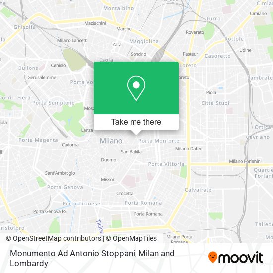 Monumento Ad Antonio Stoppani map