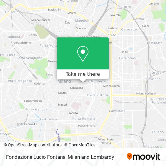 Fondazione Lucio Fontana map