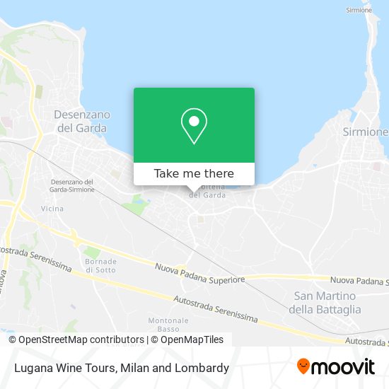 Lugana Wine Tours map