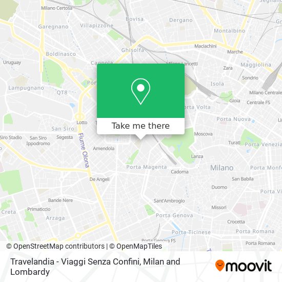 Travelandia - Viaggi Senza Confini map
