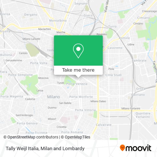 Tally Weijl Italia map