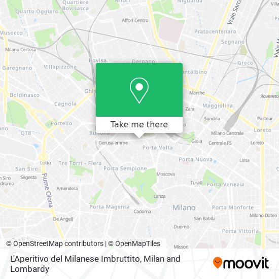 L'Aperitivo del Milanese Imbruttito map
