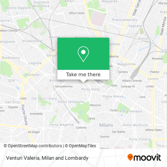 Venturi Valeria map