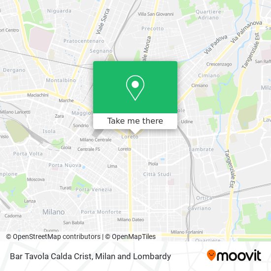 Bar Tavola Calda Crist map