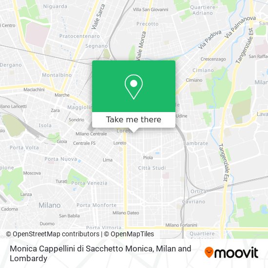 Monica Cappellini di Sacchetto Monica map