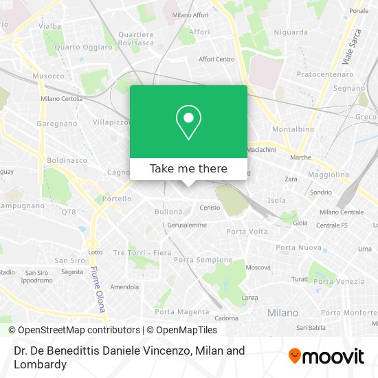 Dr. De Benedittis Daniele Vincenzo map