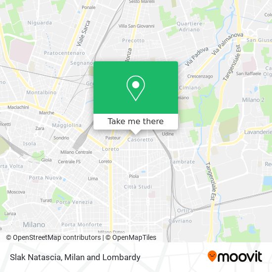 Slak Natascia map