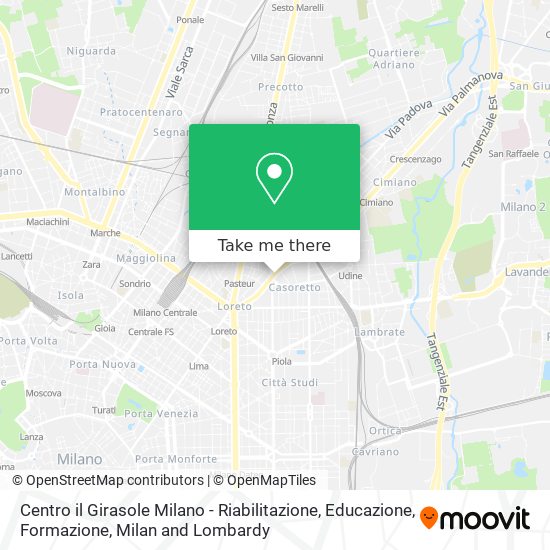 Centro il Girasole Milano - Riabilitazione, Educazione, Formazione map
