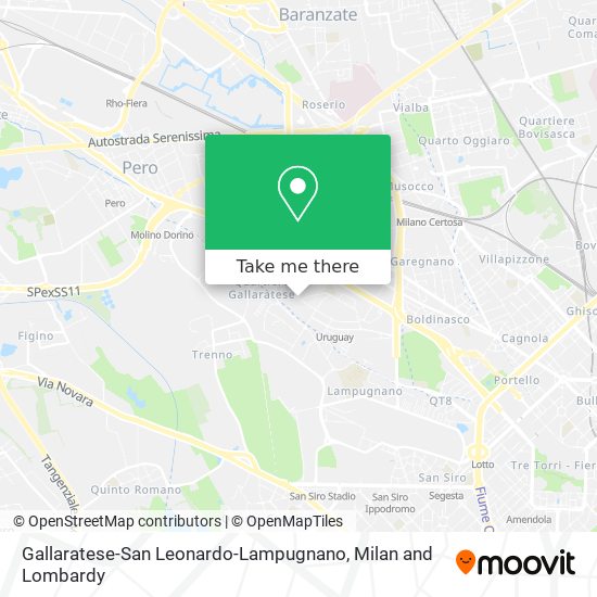 Gallaratese-San Leonardo-Lampugnano map