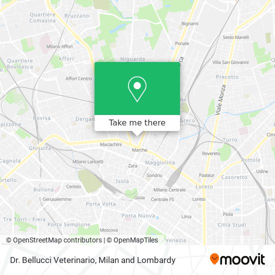 Dr. Bellucci Veterinario map