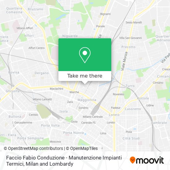 Faccio Fabio Conduzione - Manutenzione Impianti Termici map