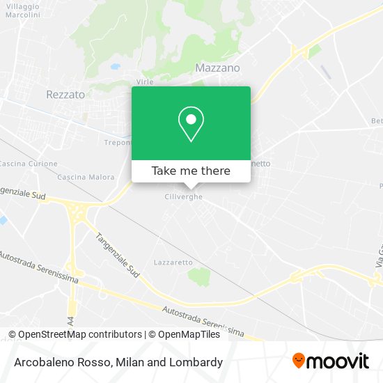 Arcobaleno Rosso map