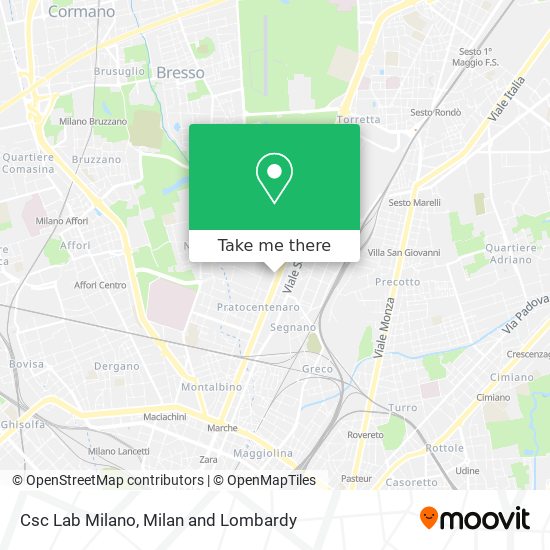Csc Lab Milano map