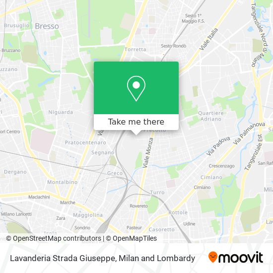 Lavanderia Strada Giuseppe map