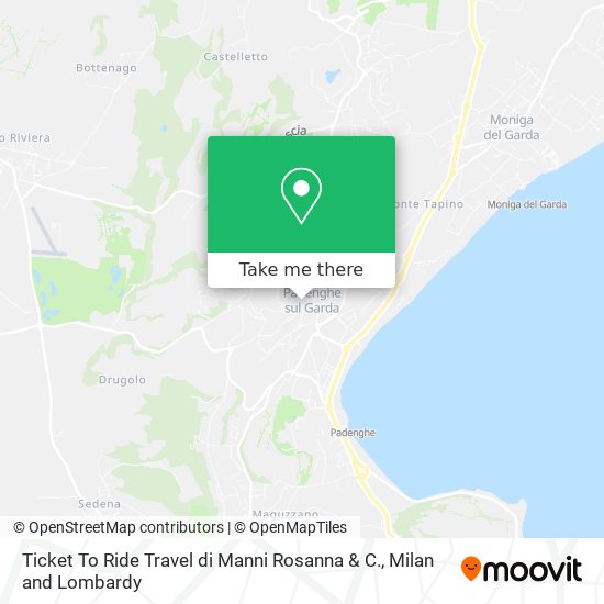 Ticket To Ride Travel di Manni Rosanna & C. map