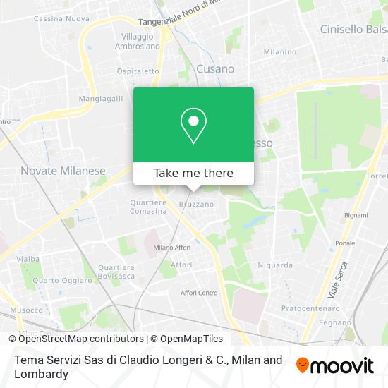 Tema Servizi Sas di Claudio Longeri & C. map