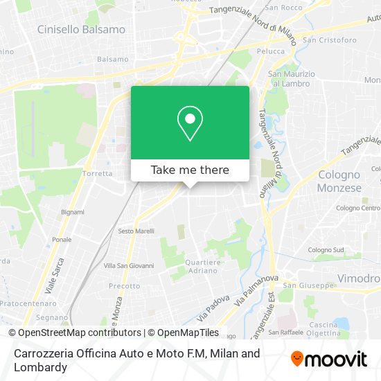 Carrozzeria Officina Auto e Moto F.M map